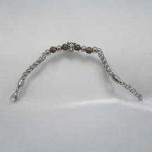 Leopar Figürlü Özel Tasarım Erkek Bileklik - Kadın Kahverengi