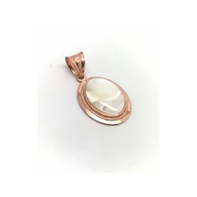 Gümüş Sedef Taşlı Kolye Ucu Dp77e6r9 Altın - Gümüş