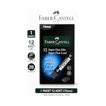 12 Adet Uç 0,7 Min 2b 75 Mm 1 Paket Faber-castell