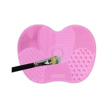 Pratik Kolay Makyaj Fırçası Temizleme Matı Aparatı Aleti Küçük Çok Renkli