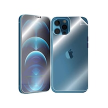 Apple Uyumlu iPhone 12 Pro Max 6.7 Film Ön Arka Full Koruyucu Membran Nano Hid