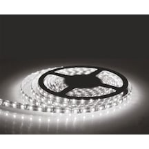 12 Volt 3 Çipli 5050 Dış Mekan IP65 Beyaz Şerit Led M/60 Led 5 Metre