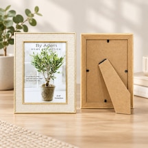 6x8 Kabartmalı Gold Çerçeve