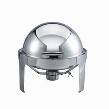 Deluxe Yuvarlak Rolltop Chafing Dish Jel Yakıtlı
