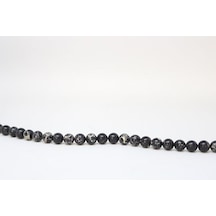 Varisit Taşı Siyah YARIM Dizi 8mm (18cm uzunluğundadır)