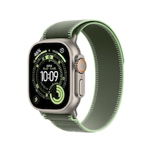 Apple Watch 44mm Uyumlu Hasır Kordon Krd-77 - Açık Yeşil - T24699