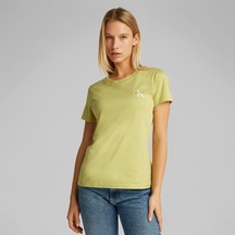 Calvin Klein 2-pa Monologo Slim Kadın Yeşil T-shirtdüzj20j219734
