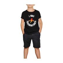 Zepplin Giyim Ac Dc I Was Thunderstuck Siyah Çocuk Tişört