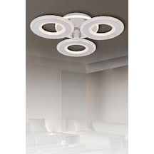 Eray Aydınlatma T001-3 Krom Kumandalı Led Avize Krom