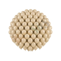 Deniz Kumu Renk Lateks Retro Balon 30 Cm - 100 Adet Bej