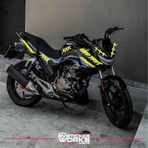 Mondial Drift L Sticker Xxx Full Sticker Set Dekor Modeli Sarı