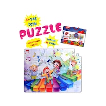 Tox Müzik 5+ Keçe Yapboz 5 Yaş Puzzle T016