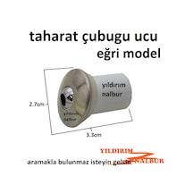 Taharat Çubuğu Ucu Eğri Model Paslanmaz Eca Serel Tipi Taharet Bo