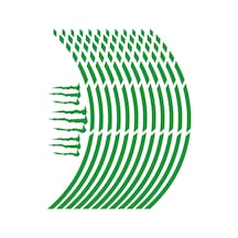 Reflektör Universal Kesik Jant Şeridi Yeşil N11.33553