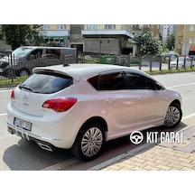 Kit Garaj Astra J Egzoz Görünümlü Difüzör Plastik 2009-2015 Boyalı