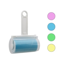 İbico İ21-048 Yapışkan Tüy Toplayıcı Rulo Kılıflı Pet Shop Yıkanabilir Plastik Saplı - 12'li Paket