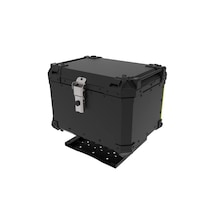 57 Litre Universal Alüminyum Standart Motosiklet Çantası Siyah