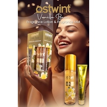 Ostwint Vanilla Bean Vücut Spreyi, 200ml Vücut Kremi, 50ml Ferahlatıcı Deniz Esintisi, Çiçeksi Parfü