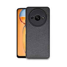Xiaomi Redmi A3 4g Uyumlu Kılıf Aras Deri Kapak - Siyah
