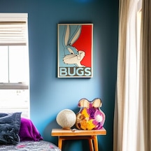 Thisrock 16,5x25,5 Cm Ahşap Bugs Bunny Tablo 1