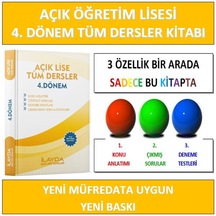 Açık Lise 4. Dönem Tüm Dersler Yardımcı Kitabı