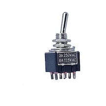 Ic-147 Toggle Switch Yaylı On-off-mom 6p Ø6mm Mts-213