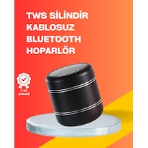 Mini - 802 - Silindir Kablosuz Hoparlör Güçlü Ses 4w Bas + Tws - Flzdgnkr - Senkron Özellik