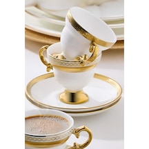 Aryıldız Majesty 6 Kişilik Kahve Fincan Takımı Gold