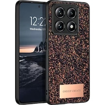 Onegif Xiaomi Mi 14t Pro Bright Simli Kapak - Derin Mor Resimdeki