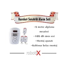 Robotix 3 Kumandalı Harekete Duyarlı Alarm Seti - Sistemi
