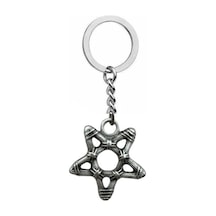 Yıldız Figürlü Vintage Anahtarlık Metal Takı, Retro & Alternatif Stil
