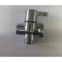 Hms 1/2-1/2-3/4 Banyo Robot Duş Seti Yönlendirici Ara Musluk Krom
