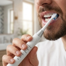 Sonic Elektrikli Diş Fırçası 21.000 Titreşim 5 Mod Ipx7 Ve 4 Yedek Başlık