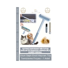 Tüyfırçası Uzun Saplı Evcil Hayvan Kedi Köpek Koltuk Halı Araba Mikrofiber Tüy Temizleme Fırçası - Çok Renkli