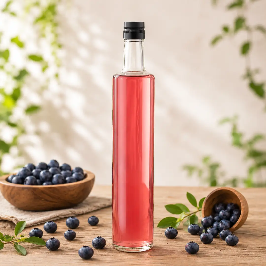 500 Ml Yaban Mersini Sirkesi Doğal Fermente, Katkısız Ve Aromatik
