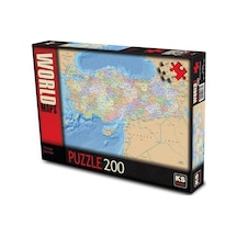 Eğitici Türkiye Siyasi Haritası Puzzle/Yapboz 200 Parça