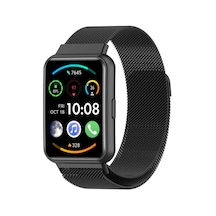 Huawei Watch Fit 2 Uyumlu Krd-01 Metal Mtr Kordon-siyah