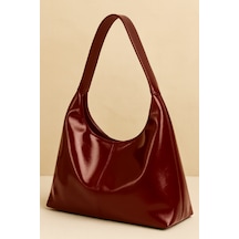 Hmo Store Elite Gloss Edition Modern & Lüks Siyah Çanta Bordo