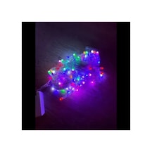 Herşeytrend 10m 100 Led Damla Uçlu Rgb Işık Şeffaf Kablo Çok Renkli
