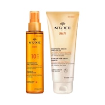 Nuxe Bronzlaştırıcı Vücut Yağı SPF10 150 ML + Şampuan 200 ML