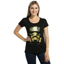 Bant Giyim - Star Wars Trooper Siyah Kadın T-Shirt Tişört