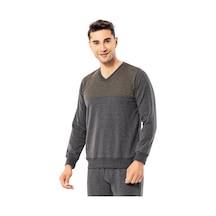 Erdem Erkek Kışlık V Yaka Pijama Takımı Dfn22-5 Çeyizlik Çok Renkli
