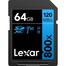 Lexar BLUE Series 64 GB High-Performance 800x UHS-I SDXC Hafıza Kartı