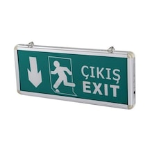 Cata CT-9167 3w Exit Çıkış Levhası Ledli Aşağı 3 Saat Şarjlı