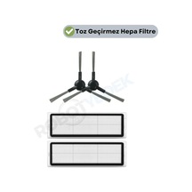 Dreame D10s Plus Rls6ad Uyumlu Yedek Hepa Filtre Ve Yan Fırça-4 Parça