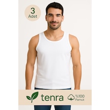 Beyaz Askılı Erkek Atlet Avantajlı Paket 3 Adet %100 Pamuk Beyaz