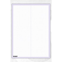 A4 Bloknot Kareli Defter - 50 Yaprak - Memopad - Notepad - Not Defteri - Not Kağıdı - 4107 Çok Renkli
