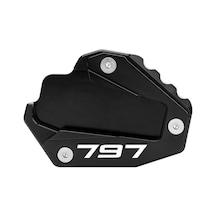 Xuweiwei Monster 797 2017 2018 Motorcycle Kickstand Pad Anti Sink Stabilizer Black Outdoor Parking