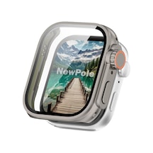 Huawei Watch Fit 3 İçin Ekran Koruyucu Kılıf - Watch Ultra 2 Görünümü Veren Tam Kaplayan Kasa Koruyucu - Huawei Watch Fit 3 İle Uyumlu Titanyum Çok Renkli