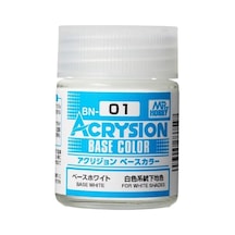 Mr.hobby Bn-01, 18 Ml. Base White Acrysion Maket Boyası Standart